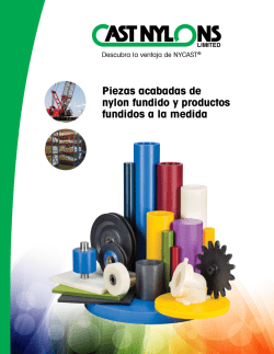 Piezas acabadas de nylon fundido y productos