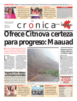 martes 17 de marzo - La Crónica de Hoy en Hidalgo