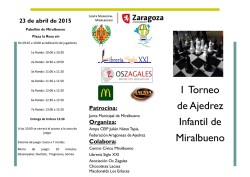 I Torneo de Ajedrez Infantil de Miralbueno