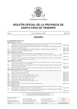 Boletín 038/2015, de fecha 23/3/2015