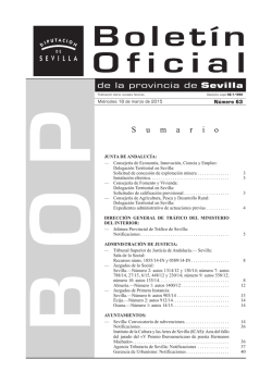 S u m a r i o - Diputaci&oacute;n de Sevilla
