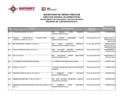 Padrón de Contratistas 2014