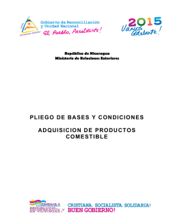 licitacion selectiva 04-2015 adquisicion de productos comestibles