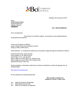 2015030033869 - Superintendencia de Valores y Seguros