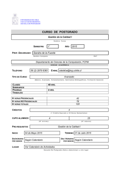 CA Gestión de la Calidad I
