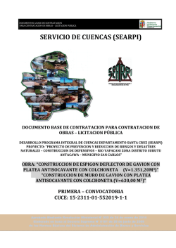 Documento Base de Contratacion - Sistema de Contrataciones