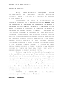 Res 21_15 - Oficializa KOLINA