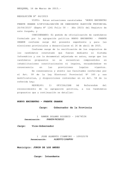 Res 44 15 - Oficializa NVO ENC FRTE GDE