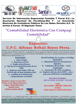 “Contabilidad Electrónica Con Contpaqi Contabilidad” Expositor
