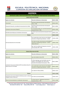 2015-03-17 -19 Agenda EPN Capacitacion y Seminario - EPN-CEI