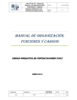 Unidad Operativa de Contrataciones (UOC)