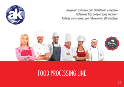 Food processing line - AK RAMON | Maquinaria profesional para