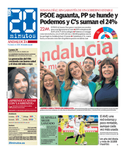 PSOE aguanta, PP se hunde y Podemos y C`s suman