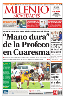 `Mano dura` de la Profeco en Cuaresma