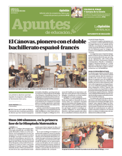 Apuntes de Educación - La Opinión de Málaga