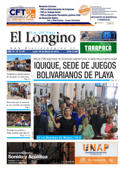 iquique, sede de juegos bolivarianos de playa