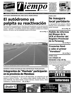 El aut&oacute;dromo ya palpita su reactivaci&oacute;n - Diario Tiempo Digital