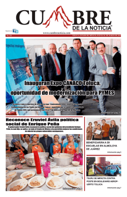 Inauguran Expo CANACO Toluca, oportunidad de