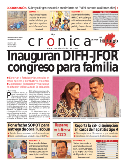 Versión Impresa - La Crónica de Hoy en Hidalgo