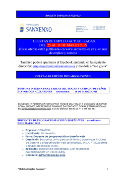 [PDF] Boletín de ofertas de empleo privado