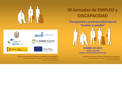 III Jornadas de EMPLEO y DISCAPACIDAD