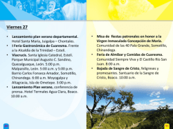 Actividades de Semana Santa