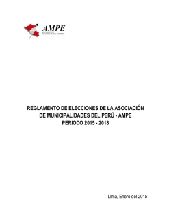 REGLAMENTO DE ELECCIONES DE LA ASOCIACI&Oacute;N DE