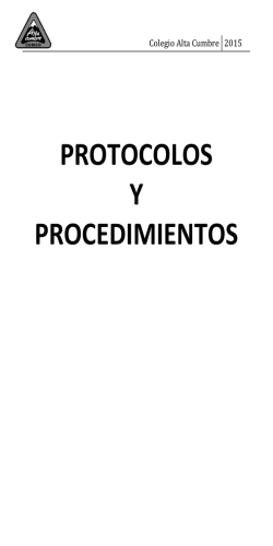 libro de protocolos - Volver a Portada Colegio Alta Cumbre