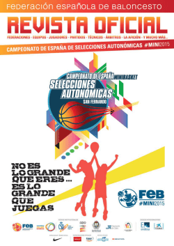 Revista Oficial Mini 2015 - Federación Española de Baloncesto