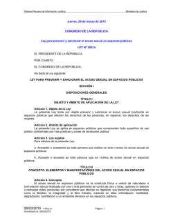 LEY N&deg; 30314 - SPIJ - Ministerio de Justicia