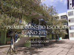 Consejo Escolar marzo-2015