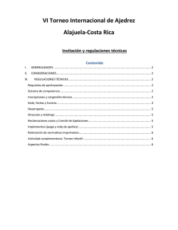 Bases del torneo - Internacional Alajuela