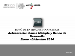 Buró de Entidades Financieras - Actualización Banca