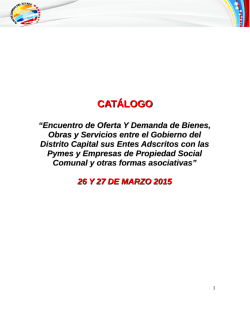 CATÁLOGO - Ministerio del Poder Popular para el Comercio