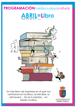 Programación abril 2015 - Ayuntamiento de Medio Cudeyo