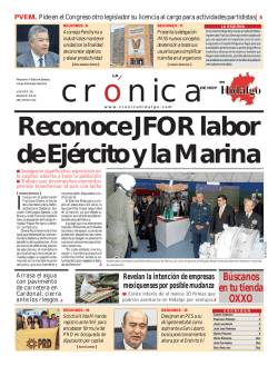 jueves 26 de marzo - La Crónica de Hoy en Hidalgo