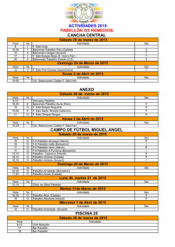 ACTIVIDADES do 24 de marzo o 2 de abril