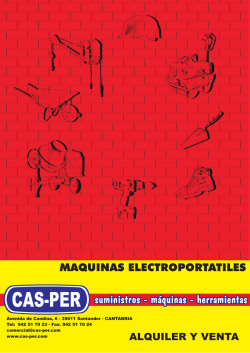 MAQUINA ELECTROPORTATILES - Cas-Per