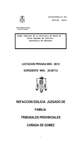 REFACCION EDILICIA JUZGADO DE FAMILIA TRIBUNALES