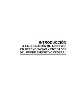 Introducción a la operación de archivos en Dependencias y
