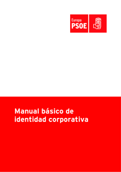 Manual básico de identidad corporativa del PSOE Europa