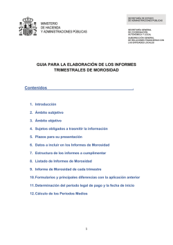 GUIA PARA LA ELABORACIÓN DE LOS INFORMES