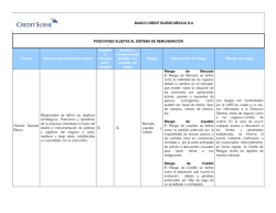 Sistema de Remuneraciones Banco Credit Suisse (Mexico) SA