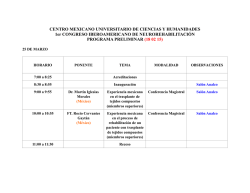 programa preliminar 18 02 15 - 1er Congreso Iberoamericano de