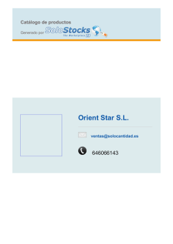 Orient Star S.L.
