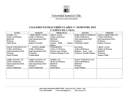 horario talleres