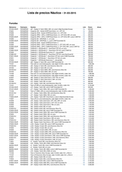 Lista de precios Náutica - 27-03-2015