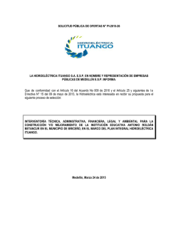 solicitud pública de ofertas n° pi-2015