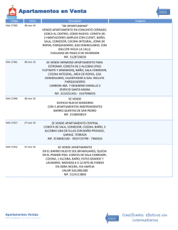 Apartamentos en Venta