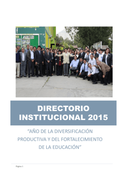 Directorio Institucional - Gobierno Regional de Huánuco